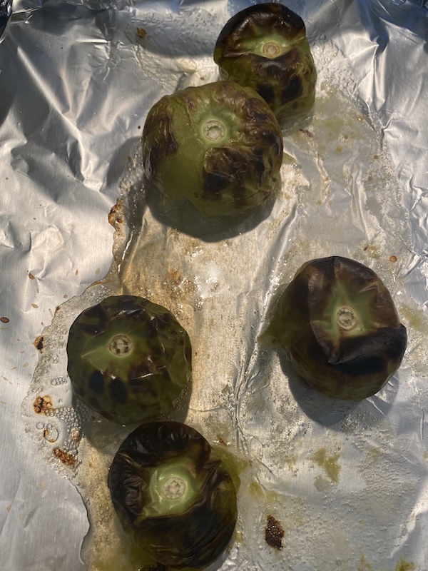 Charred Tomatillos