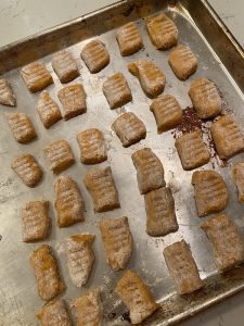 Prepping gnocchi to freeze