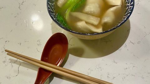 Mushroom Wonton Soup With Bok Choy What S Cory Cooking